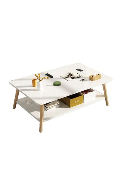 sharpdo Double Deck Nordic Living Room Small Tea Table Balcony Simple Creative Tea Table