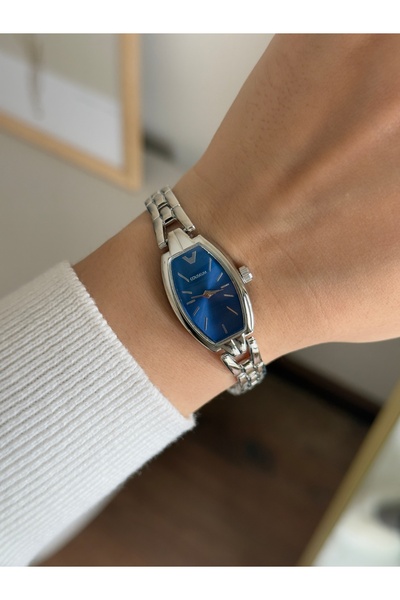 RoseandRoses Verda Özel Tasarım İnce Kordon Vintage Kadın Kol Saati Gümüş Ren...