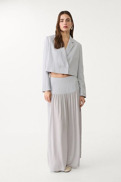 Stradivarius Contrast flowing midi skirt