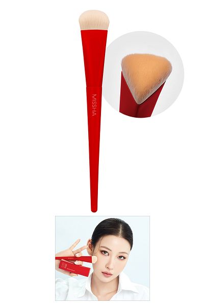 Missha radiance PerFect Fit Smooth Foundation and Base Brush - OFFering (red)