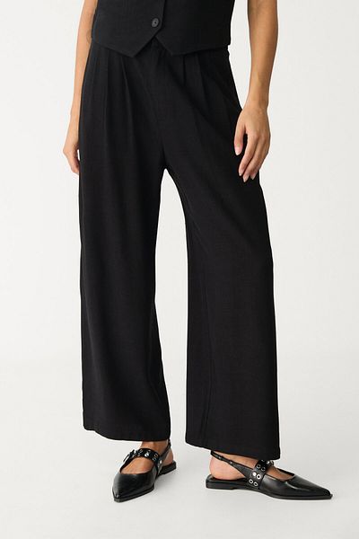 Stradivarius Linen blend darted culottes