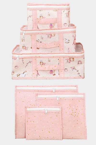 MasterCar Βρεφικό σετ ταξιδιού 6 τεμαχίων Mother Baby Bag Hospital Exit Organizer Βρεφική τσάντα μητρότητας