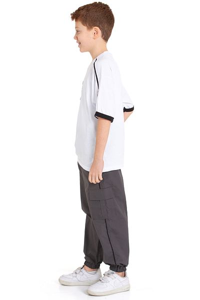 Pi Pengai Boy's 2 Piece Set (Jogger Parachute Pants+T-Shirt) P1167-69