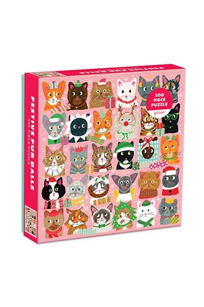 Galison كرات الفراء الاحتفالية Puz 500