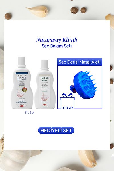 Otacı Naturway Clinical Hair Care Set - Hair Massage Comb with Gift