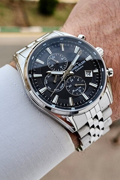 Daniel Klein Kadranı Siyah Kordonu Gri Renk Ayarlanabilir Kordonlu 43 Mm Erke...