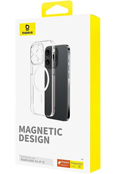 Baseus Lucent Series Magnetic Phone Case for iP 15 Clear