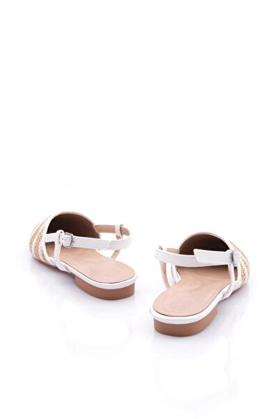 DGN Balerini albi din paie - damă cu spatele deschis, multi 2623497216662322