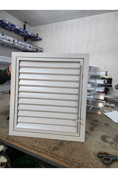 Home بوابة مالية مفتوحة ومغلقة - ألومنيوم أبيض اللون مدخل الحلق الداخلي 50X50