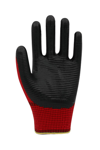Beybi Pn3 Zebra Work Glove 12 Pieces Red