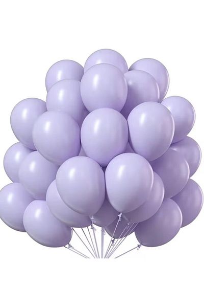 BeySüS Lilac Macaron Balloons 20 Pieces 12Inch