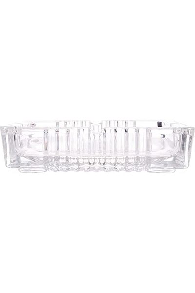 AKDC Glass Ashtray L(17CM) XW(17CM) XH(4CM) White