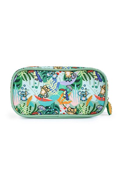 Milk & Moo Milk&moo Jungle Friends Double Compartment Pencil Case – Fun & Functional For Kids & Adults