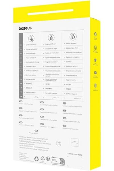 Baseus Fauxther Series Magnetic Phone Case for iP 15, Sunset Orange