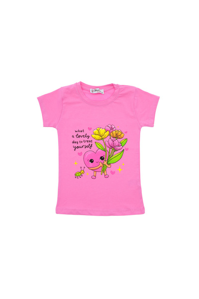 CRASSİ Devojka T-shirt Srce Cvet Štampano