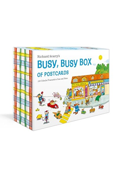 Random House USA صندوق بطاقات بريدية مزدحم من ريتشارد سكاري يحتوي على 100 بطا...