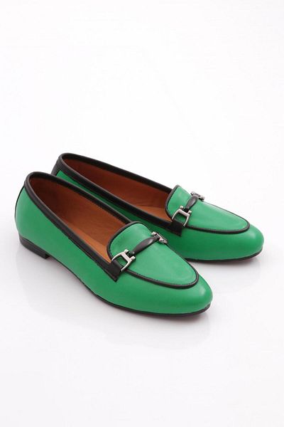 DGN Balerini de damă cu accesorii de fier verde iarbă 213232110