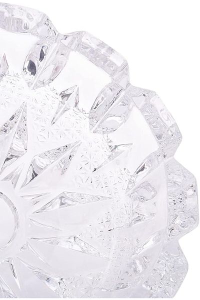 AKDC Glass Ashtray L(16CM) XW(16CM) XH(5CM) Transparent