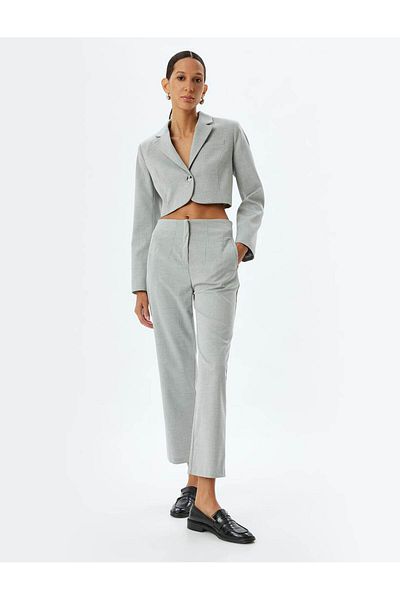 Koton Standard Waist Slim Fit Pocketed Cigarette Pants