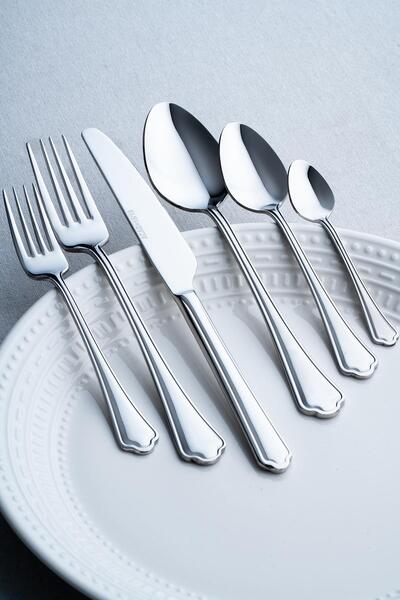 ACAR Vanilla 12 Kişilik 72 Parça Silver Çatal Kaşık Bıçak Takımı