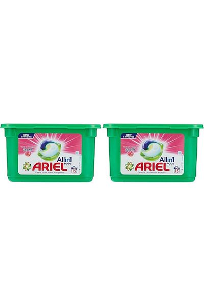 Ariel 3in1 Pods with Downy Freshness, Liquid Detergent Capsules, Powerful Stain Remover, 2x15 Pods