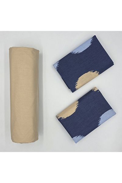 pınarhome collectıon New Season - 100% Organic Cotton, Soft Sand and Elastic Crossbody+Pillow Cover Corner Depth 28-30 cm