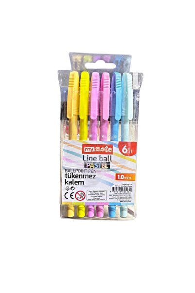 Four Office My Note 6-Pack Non-Exhaustible Pen with Neon Colors