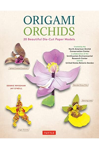 Tuttle Publishing Origami Orchids Kit 20 Beautiful Die-Cut Paper Models