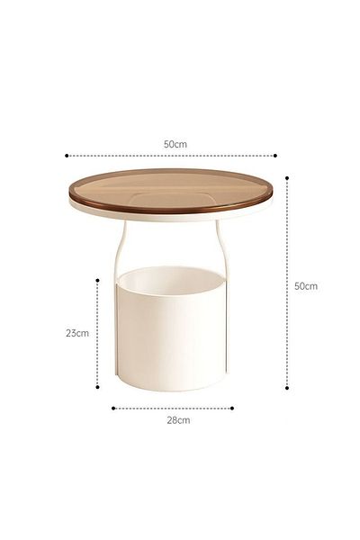 sharpdo Modern Household Coffee Table Sofa Side Small Round Table