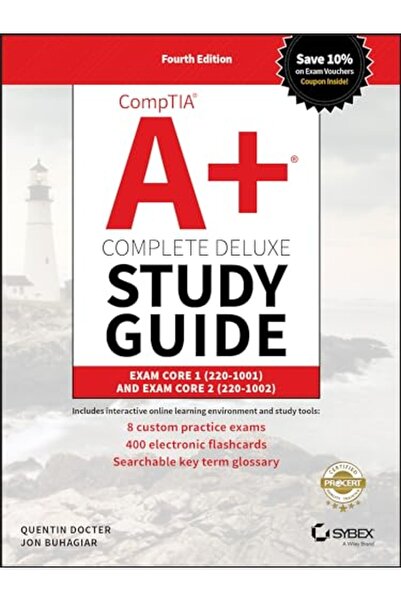 Wiley دليل دراسة Comptia A+ Complete Deluxe - الاختبار 220-001 والاختبار 220-...