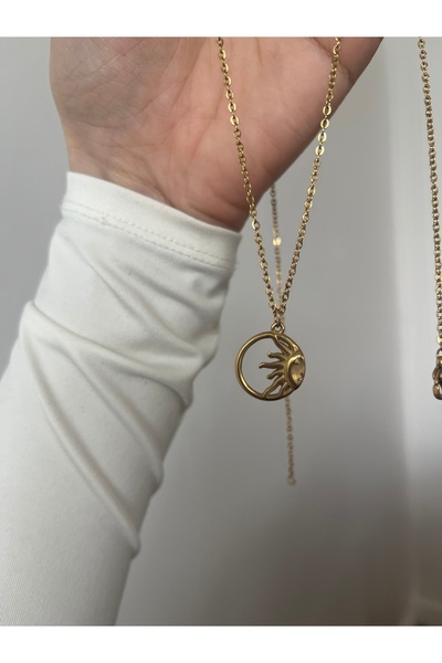 Hoop jewelery 60-CM ÇELİK GÜNEŞ  DEKOLTE KOLYE