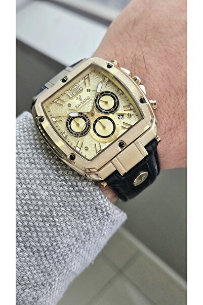 Raymond G831719M Leather Cord Men's Wristwatch - Stainless Steel - 2 Year Warranty