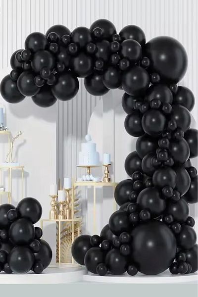 BeySüS 12Th Sierra Pen 20 Pieces Black Latex Balloons