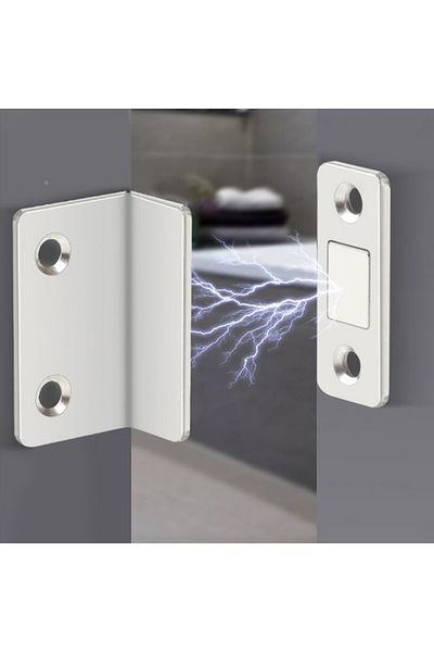Choice Silver Magnetic Cabinet Catches Ultra Thin Door Stop Closer With Screw For Closet Cupboard Furniture