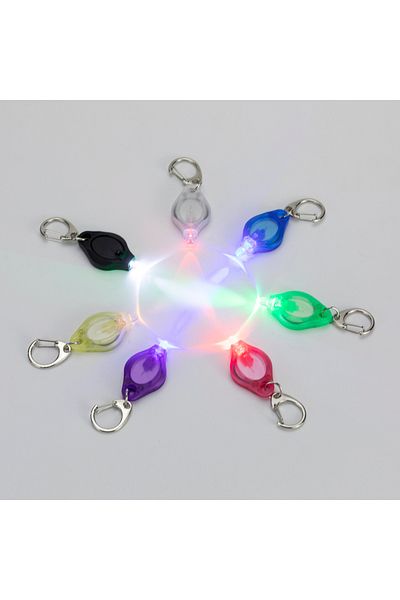 Choice Cr2016 Green 1 Pc Mini Led Keychain Light Multicolored Cool Rainbow White Red Yellow Green Blue Purp