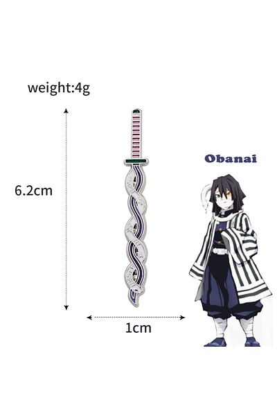 Choice X00276-08 Anime Demon Slayer Brooch Enamel Kimetsu No Yaiba Sword Pins Weapon Badge Fans Cosplay Sou