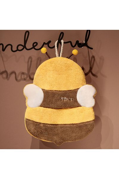 Choice bee Panda Towel Quick-Drying Absorbent Towel Hanging Thickened Soft Coral Fleece Hand Washing Cloth