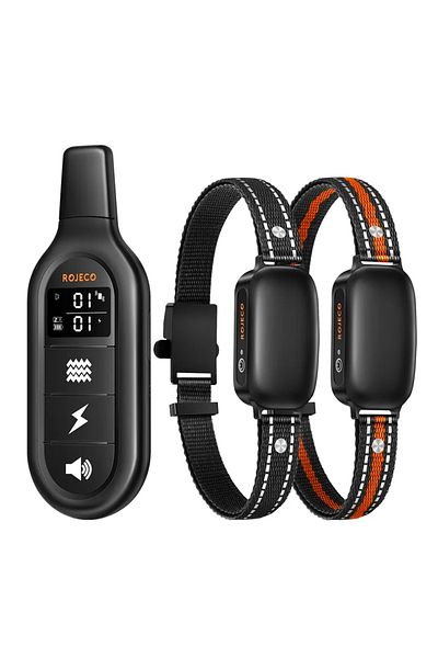 Choice 2 Collars Rojeco Electric Dog Training Collar Digital Rechargeable Remote Control Ipx7 Waterproof Vi