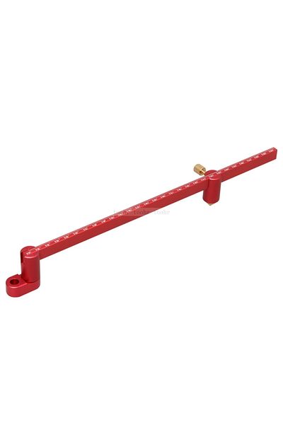 toohr Red 300mm Woodworking scribing Gauge Center Finder ruler scribing Circle ruler Woodworking Compass f