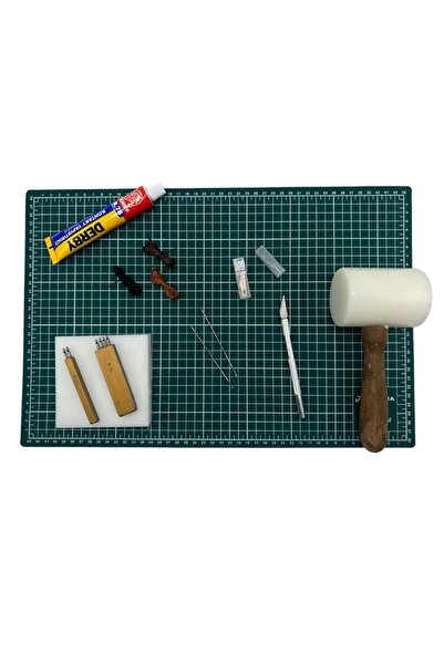 srtfootcare Set de 10 bucăți pentru hobby-uri din piele 11