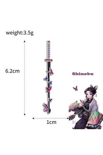 Choice X00276-07 Anime Demon Slayer Brooch Enamel Kimetsu No Yaiba Sword Pins Weapon Badge Fans Cosplay Sou