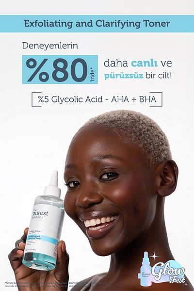 The Purest Solutions Glykolsäure-Tonikum – revitalisierend und porenstraffend, 200 ml für jede Haut