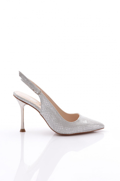 DGN Pm450-K099-2 Women's Heeled Shoes Silver Laser