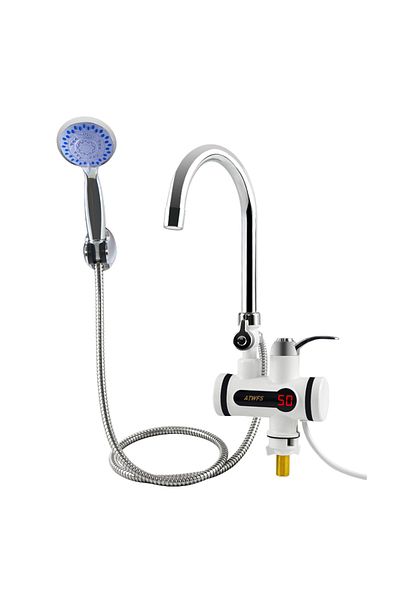 Choice Shower ATWFS 3000W Tankless Water Heater Faucet Shower Instant Electric Tap Heating Hot Water for Ki