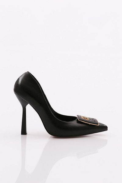 DGN 6078 Pantofi cu toc de damă negri