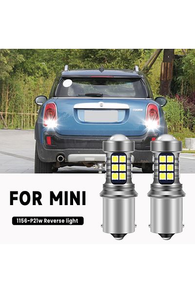 Choice 2x P21W BA15S Canbus LED ضوء عكسي لميني كوبر R50 R53 F55 R56 كلوبمان F54 R55 كابريو