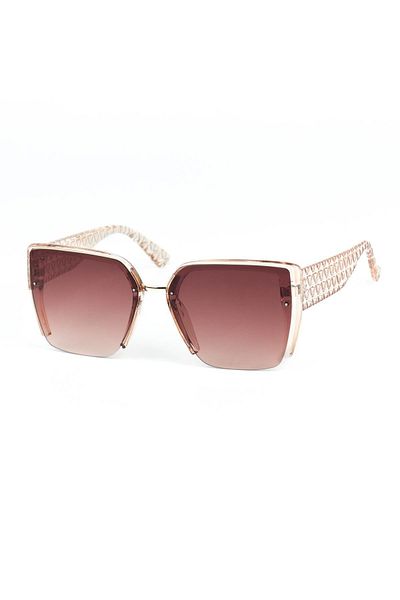 Di Caprio Women's Powder Uv400 Protected Rectangular Model Sunglasses