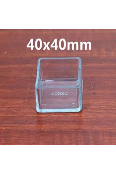Choice 16 Pcs 40x40mm 16pcs Transparent Furniture Feet Caps Chair Table Sofa Non-slip Mute Rubber Leg Mat W
