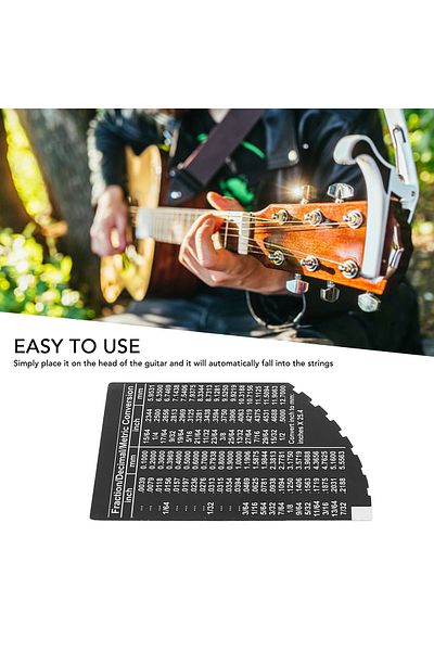 Choice String Action Gauge Ruler Guitar Setup Gauge String Fret Luthier Measuring Tool For Electric Acou...