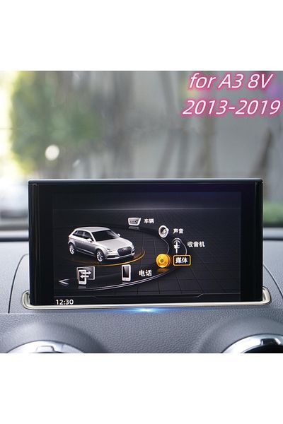 Choice Stainless Steel For Audi A3 8V 2013-2019 Car Accessories GPS Navigation Screen Panel Cover Frame ...